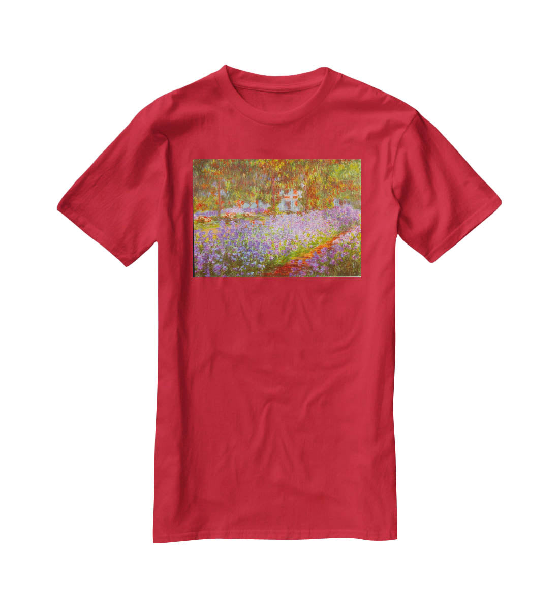 Monet's Garden by Monet T-Shirt - Canvas Art Rocks - 4