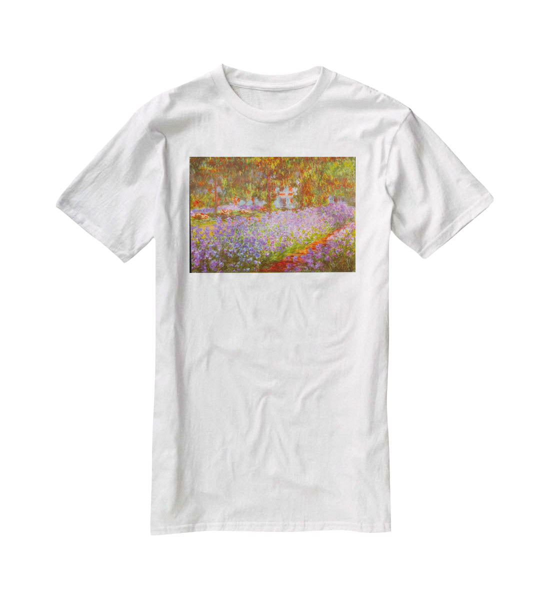 Monet's Garden by Monet T-Shirt - Canvas Art Rocks - 5