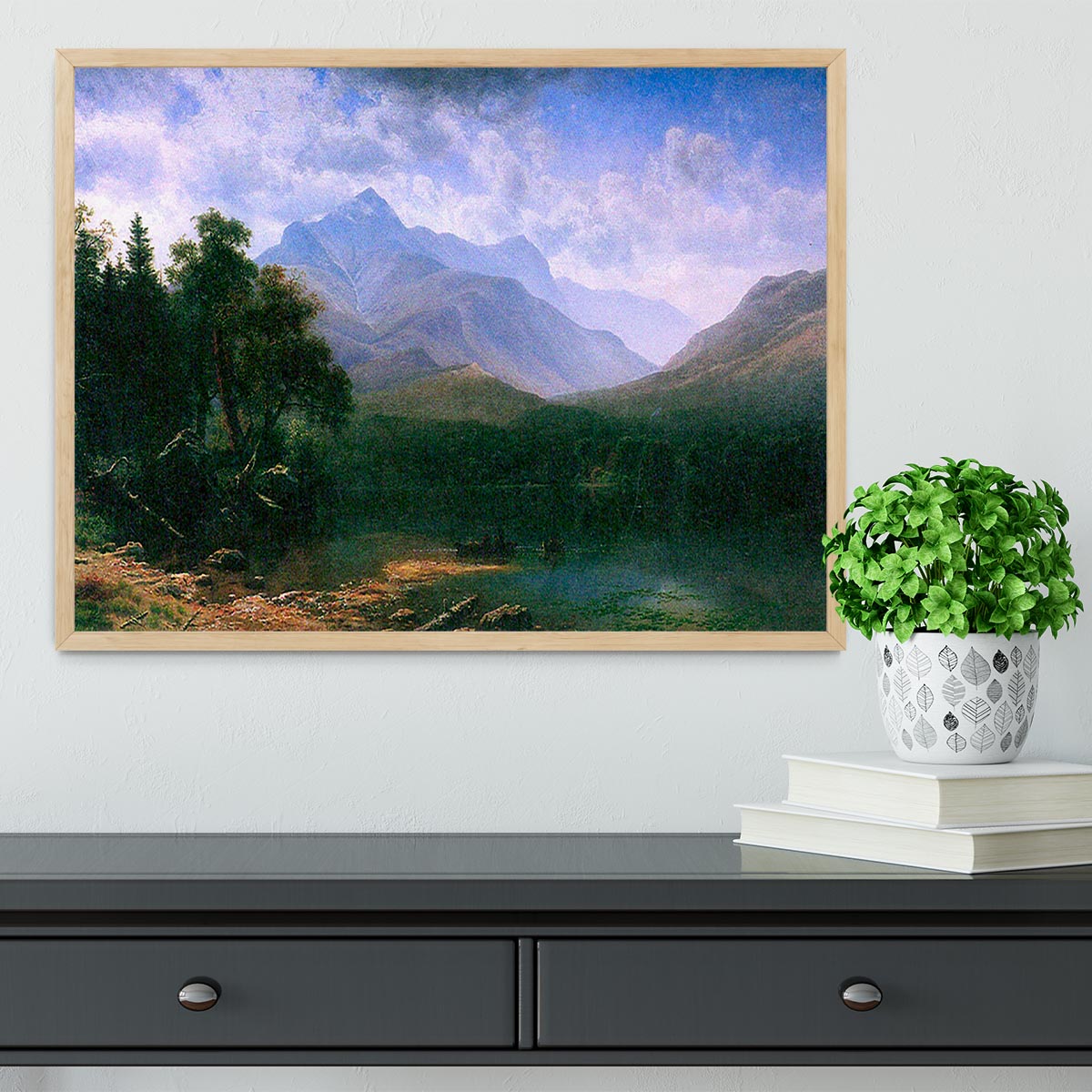 Mt. Washington by Bierstadt Framed Print - Canvas Art Rocks - 4