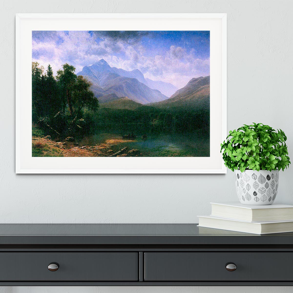 Mt. Washington by Bierstadt Framed Print - Canvas Art Rocks - 5