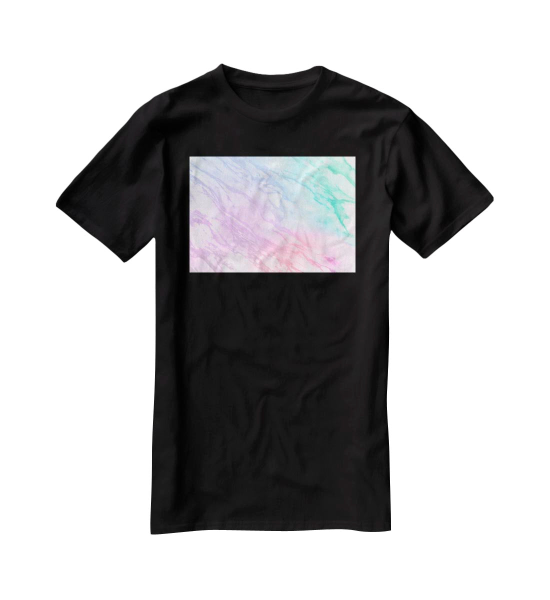 Neon Striped Marble T-Shirt - Canvas Art Rocks - 1