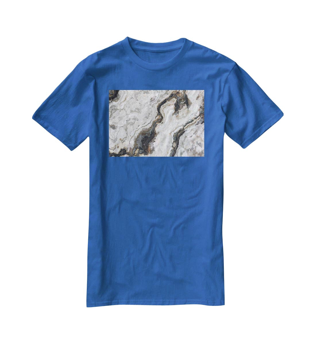 Neutral Coloured Marble T-Shirt - Canvas Art Rocks - 2