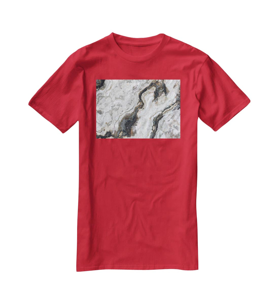 Neutral Coloured Marble T-Shirt - Canvas Art Rocks - 4