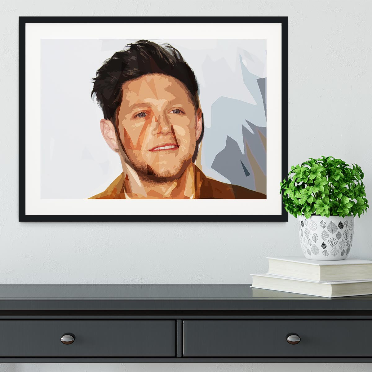 Niall Horan of One Direction Pop Art Framed Print - Canvas Art Rocks - 1