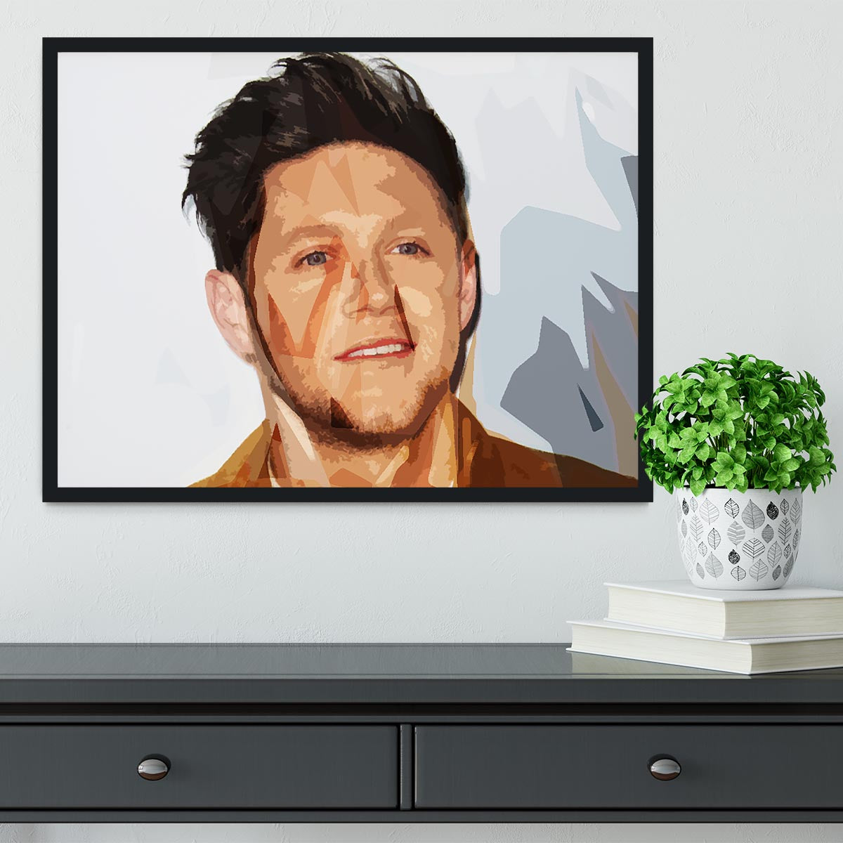 Niall Horan of One Direction Pop Art Framed Print - Canvas Art Rocks - 2