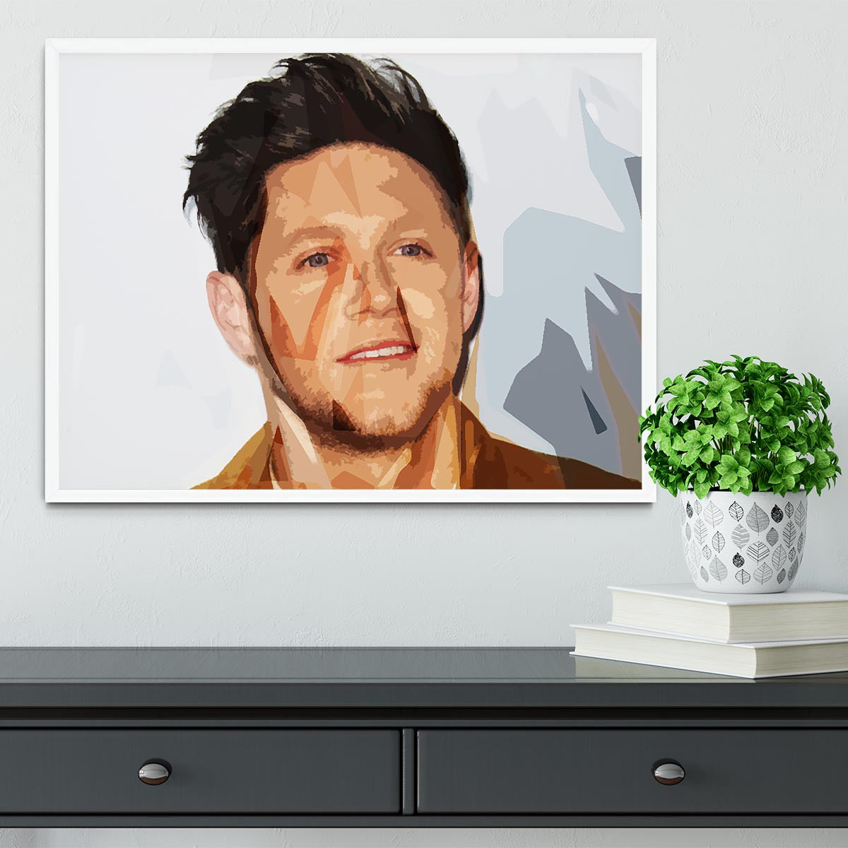 Niall Horan of One Direction Pop Art Framed Print - Canvas Art Rocks -6