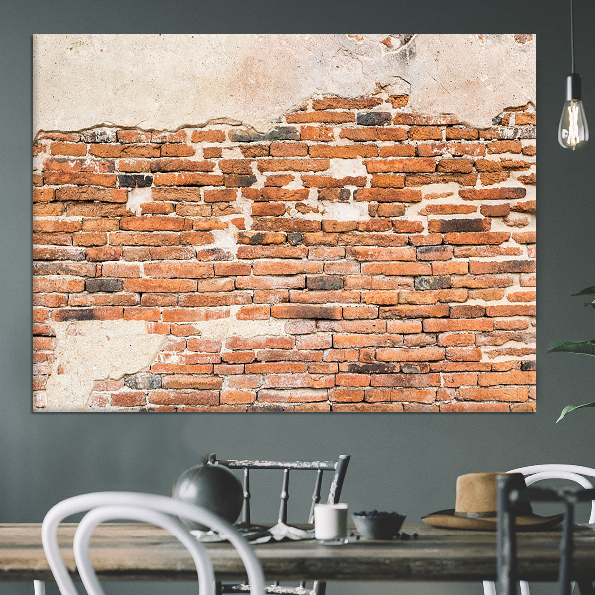 Old brick wall texture Canvas Print or Poster - Canvas Art Rocks - 3