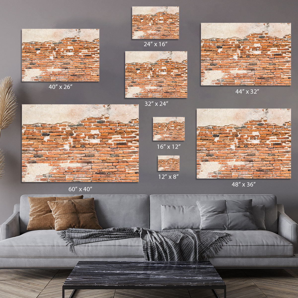 Old brick wall texture Canvas Print or Poster - Canvas Art Rocks - 7