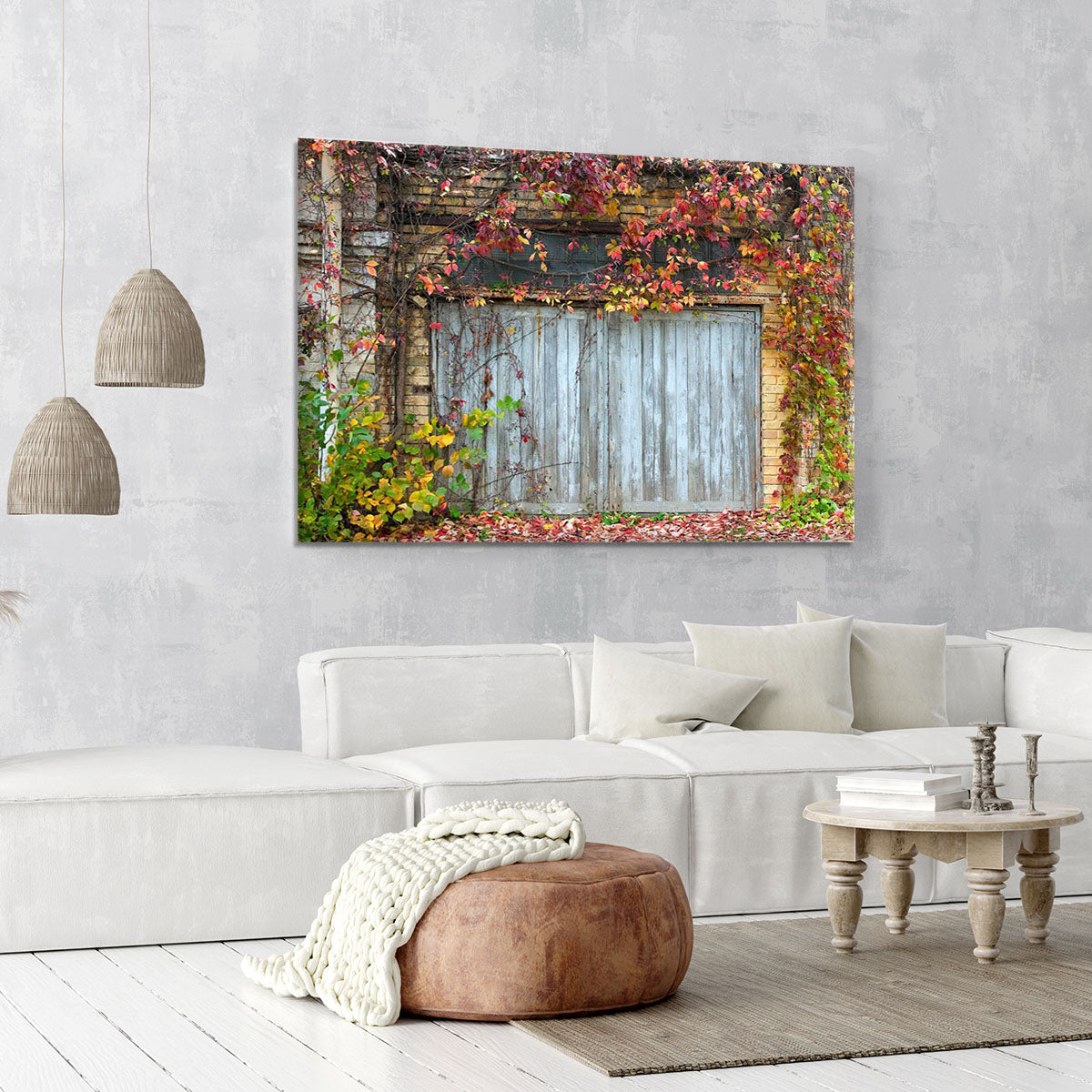 Old wooden door with a brick Canvas Print or Poster - Canvas Art Rocks - 6