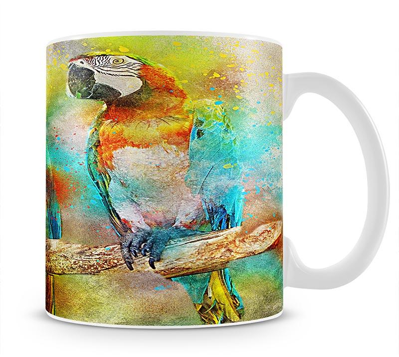 Pair Of Parrots Mug - Canvas Art Rocks - 1