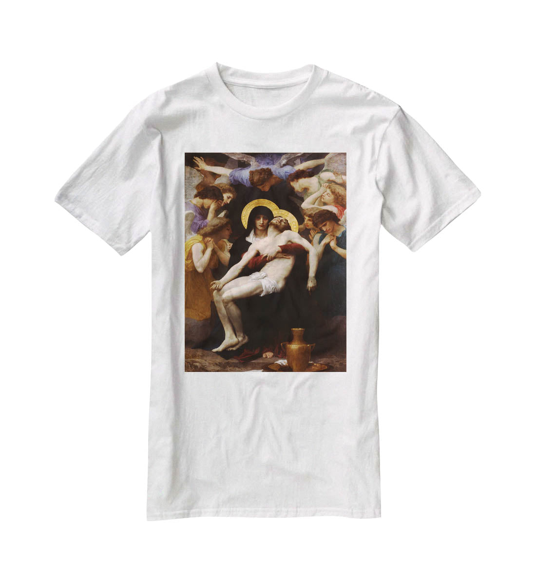 Pieta By Bouguereau T-Shirt - Canvas Art Rocks - 5