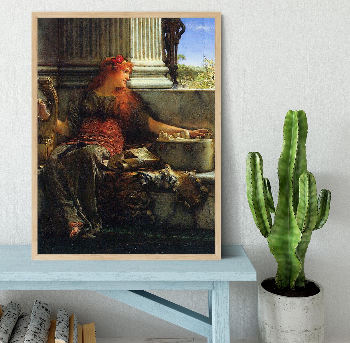 Poesie by Alma Tadema Framed Print - Canvas Art Rocks - 4