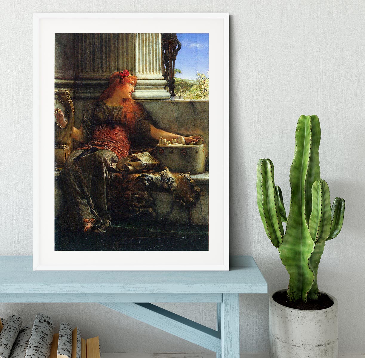 Poesie by Alma Tadema Framed Print - Canvas Art Rocks - 5