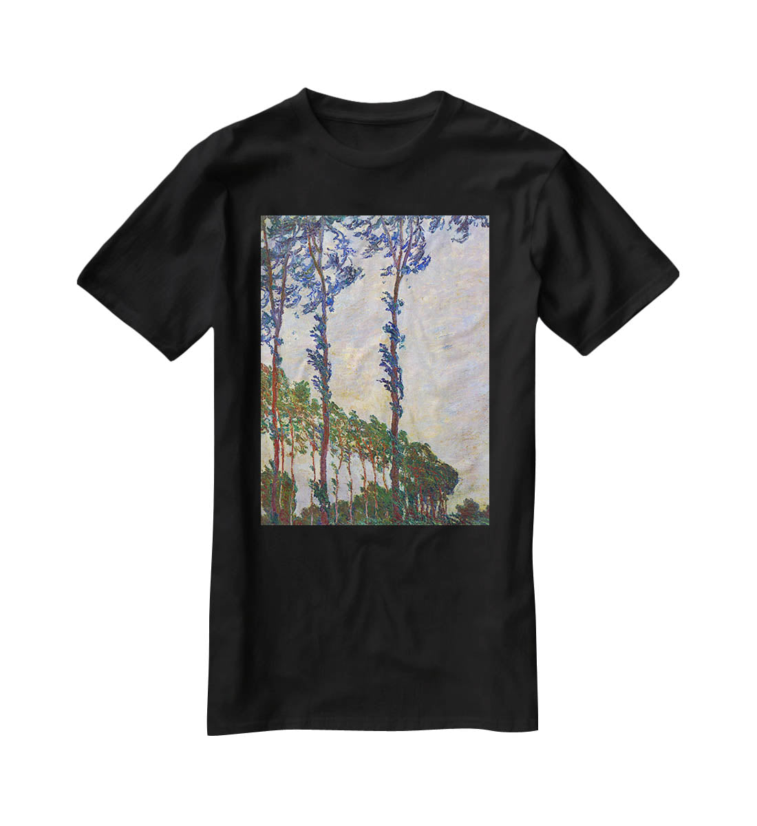 Poplar series wind by Monet T-Shirt - Canvas Art Rocks - 1