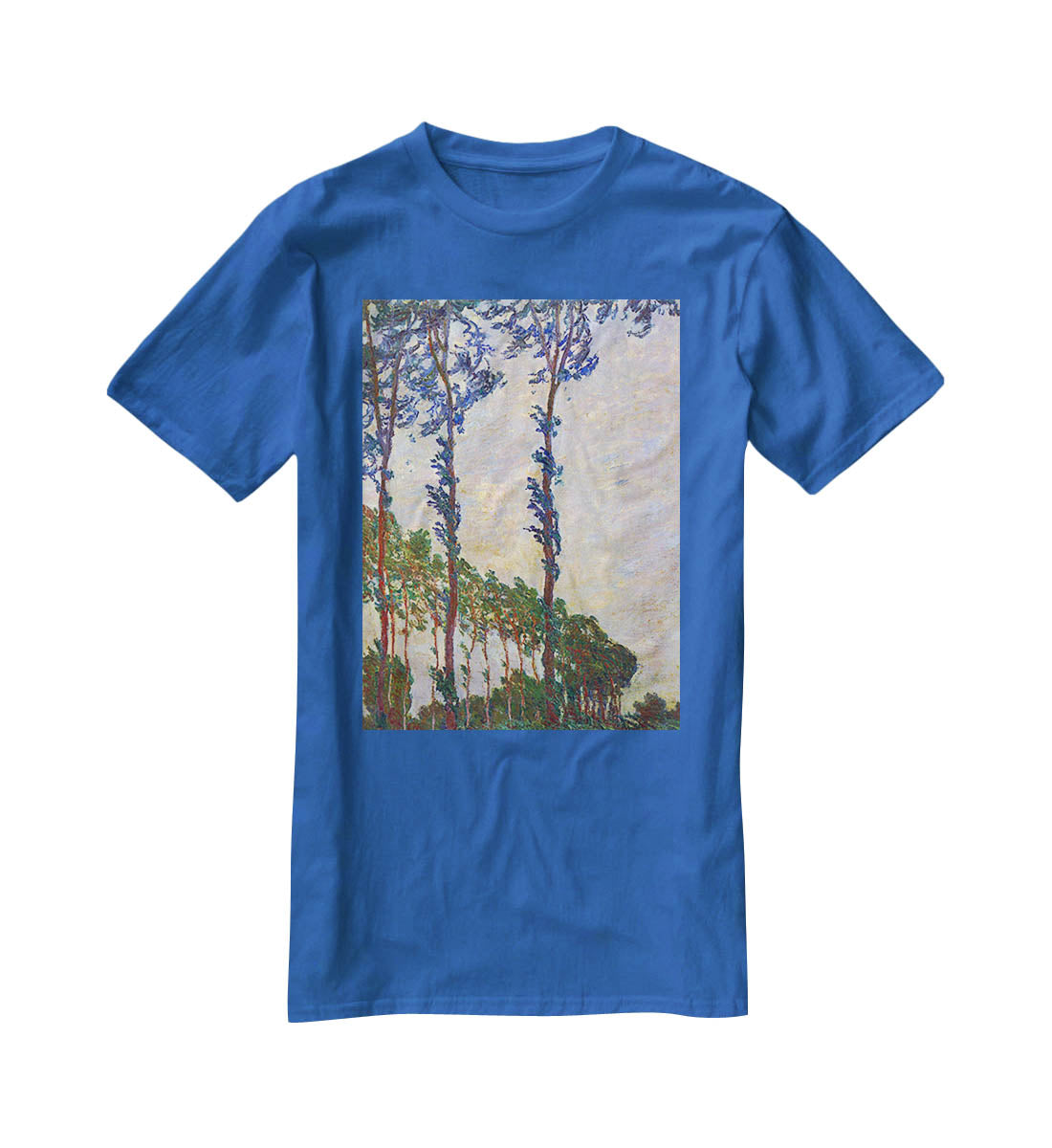 Poplar series wind by Monet T-Shirt - Canvas Art Rocks - 2