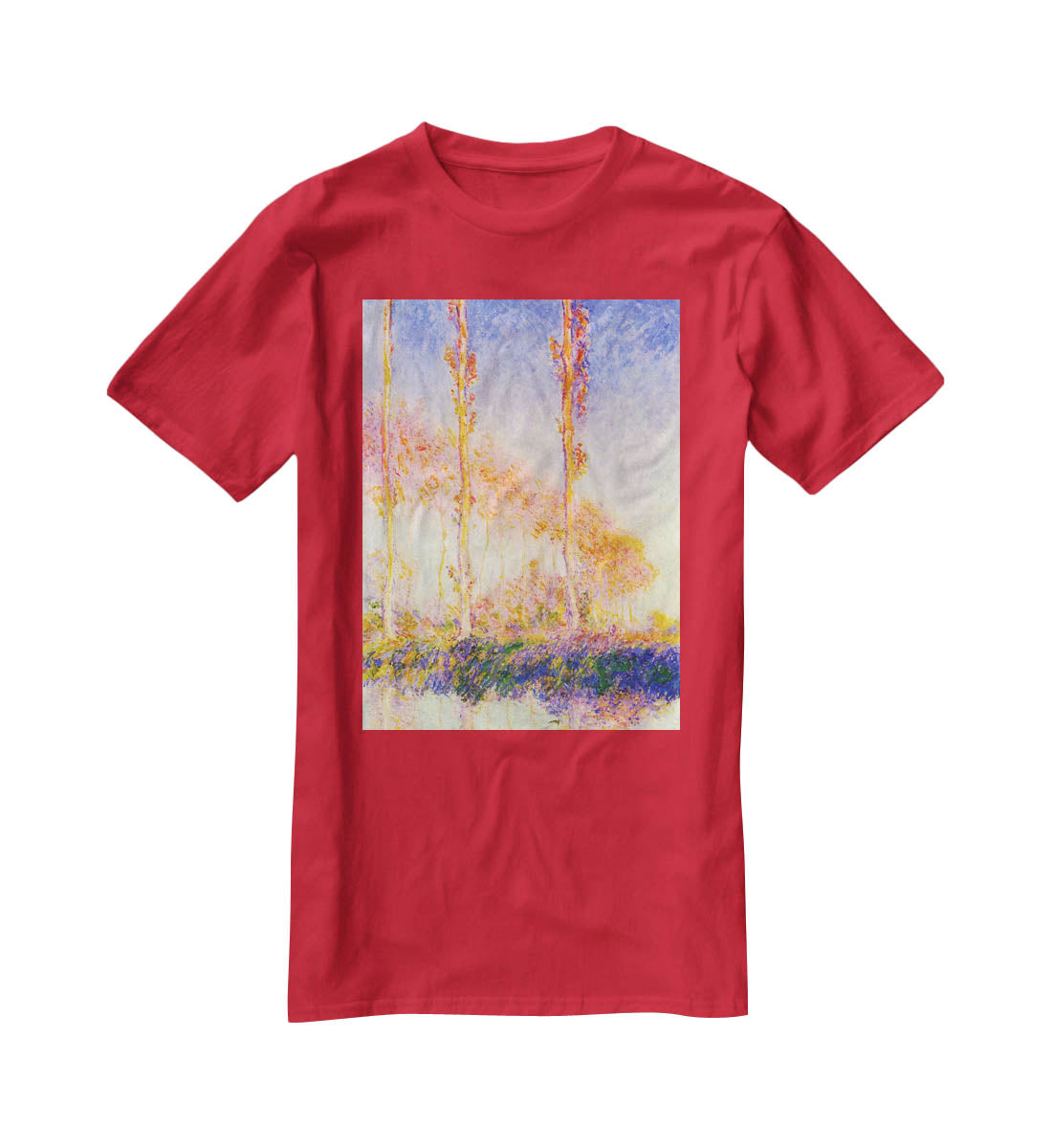 Poplars 2 by Monet T-Shirt - Canvas Art Rocks - 4