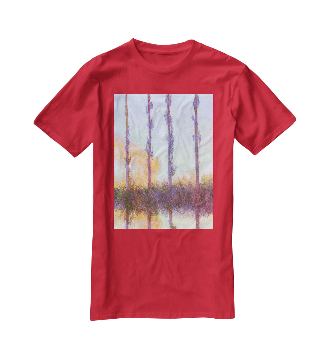 Poplars 3 by Monet T-Shirt - Canvas Art Rocks - 4