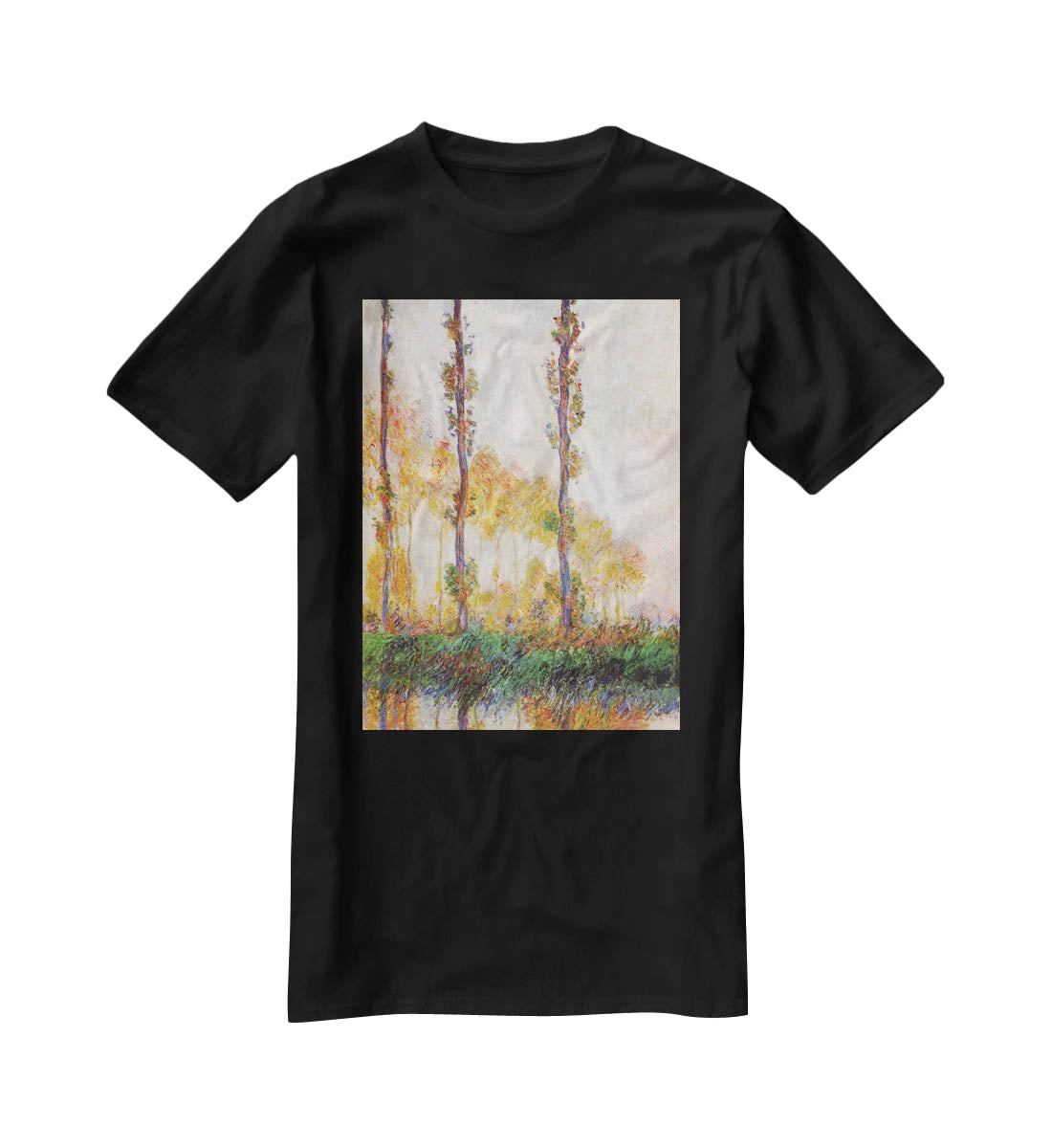Poplars in Autumn 2 by Monet T-Shirt - Canvas Art Rocks - 1