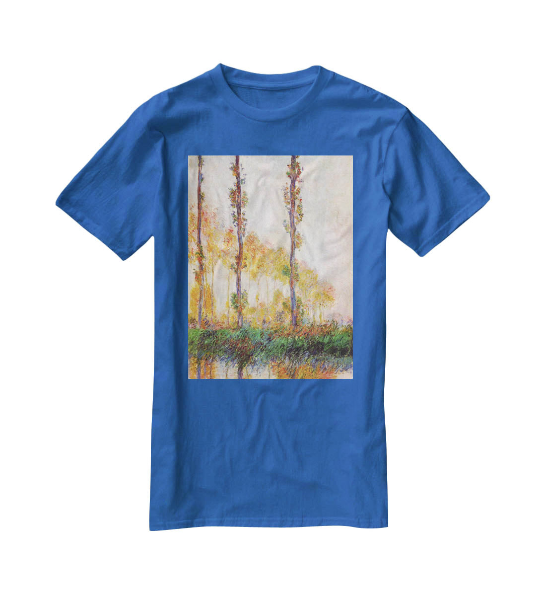 Poplars in Autumn 2 by Monet T-Shirt - Canvas Art Rocks - 2