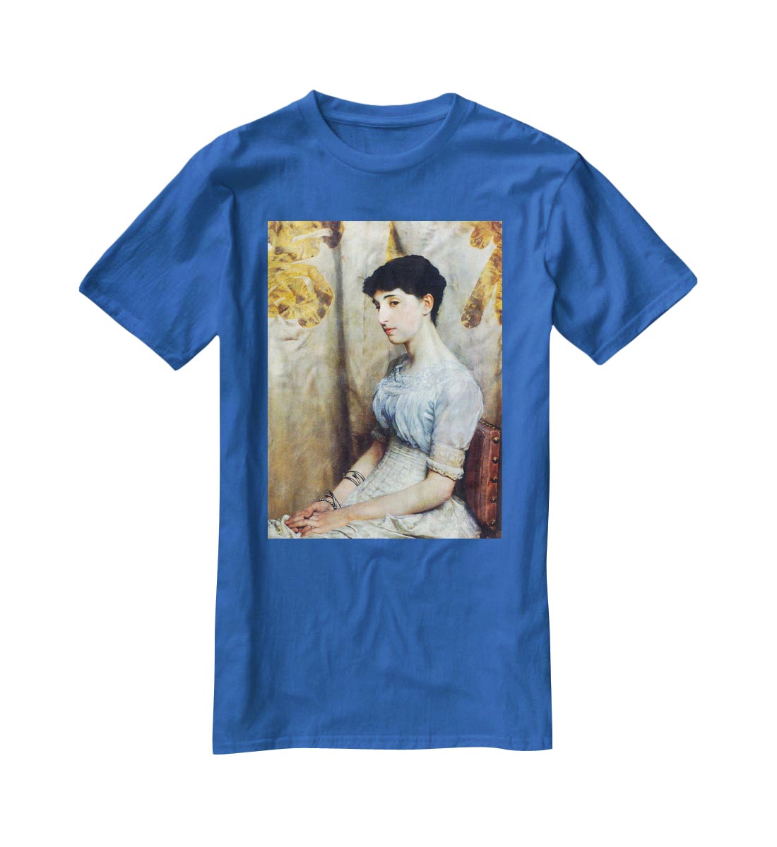 Portrait of Alice Lewis by Alma Tadema T-Shirt - Canvas Art Rocks - 2