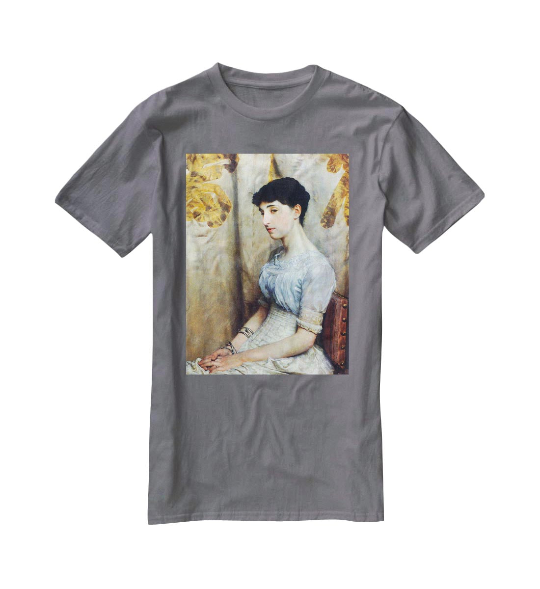 Portrait of Alice Lewis by Alma Tadema T-Shirt - Canvas Art Rocks - 3