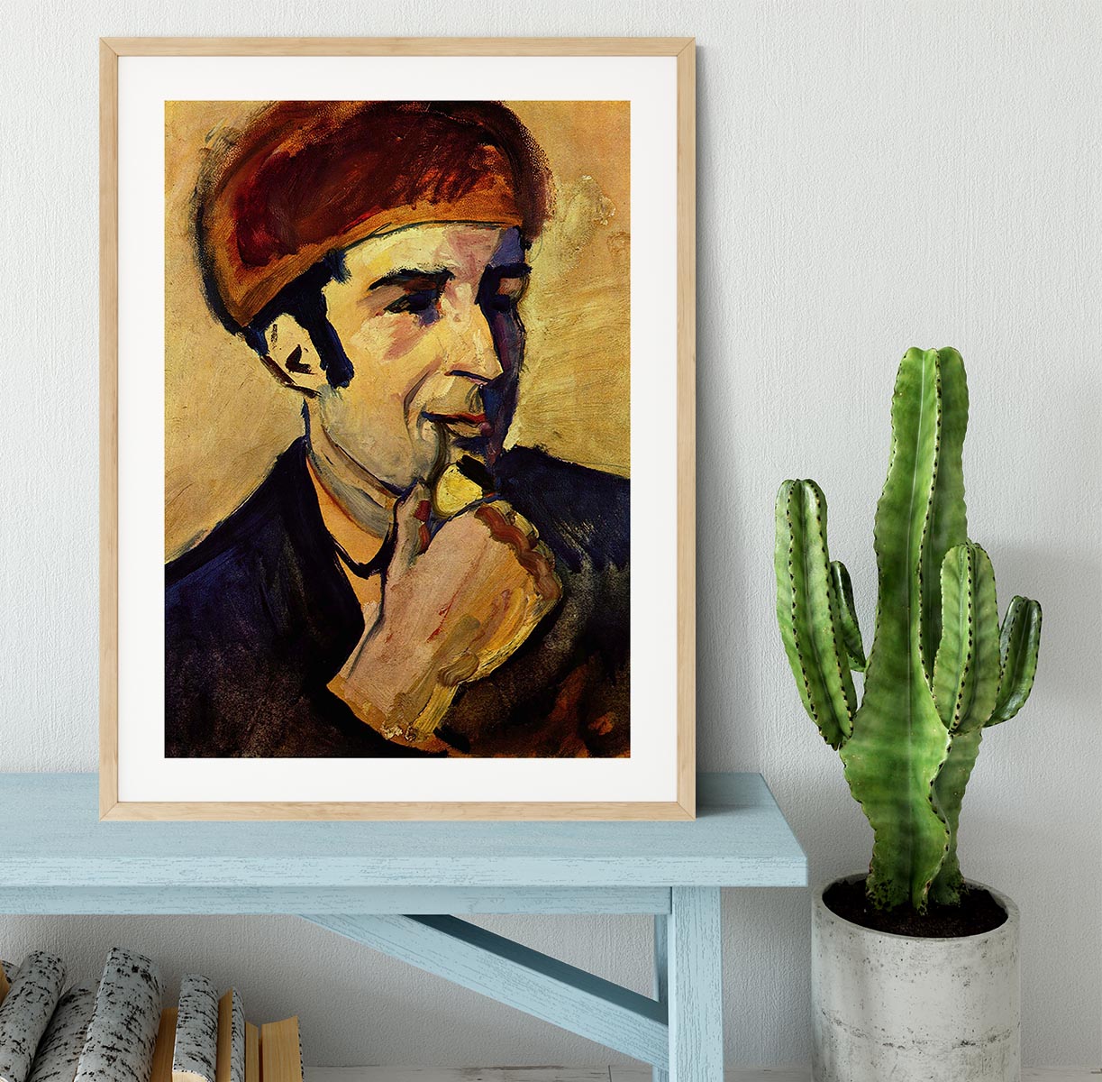 Portrait of Franz Marc by Macke Framed Print - Canvas Art Rocks - 3