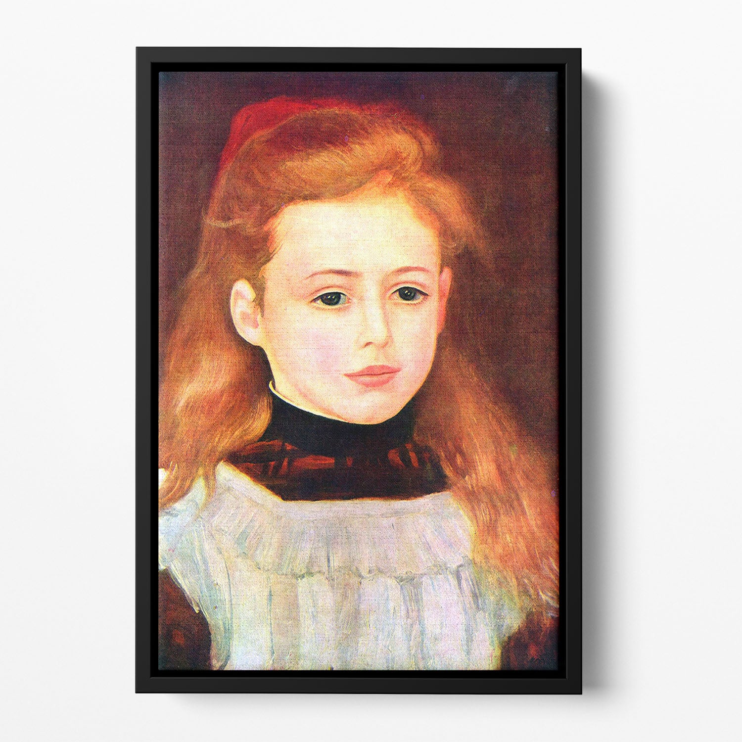 Portrait of Lucie Berard by Renoir Floating Framed Canvas