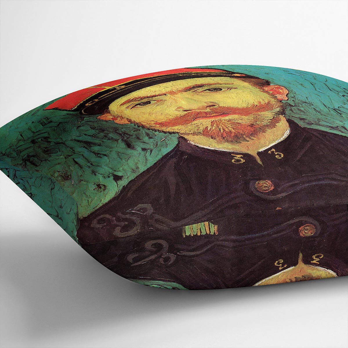 Portrait of Milliet Second Lieutenant of the Zouaves by Van Gogh Cushion