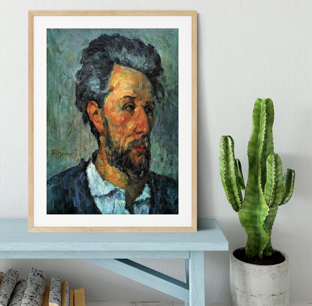 Portrait of Victor Chocquet by Cezanne Framed Print - Canvas Art Rocks - 3