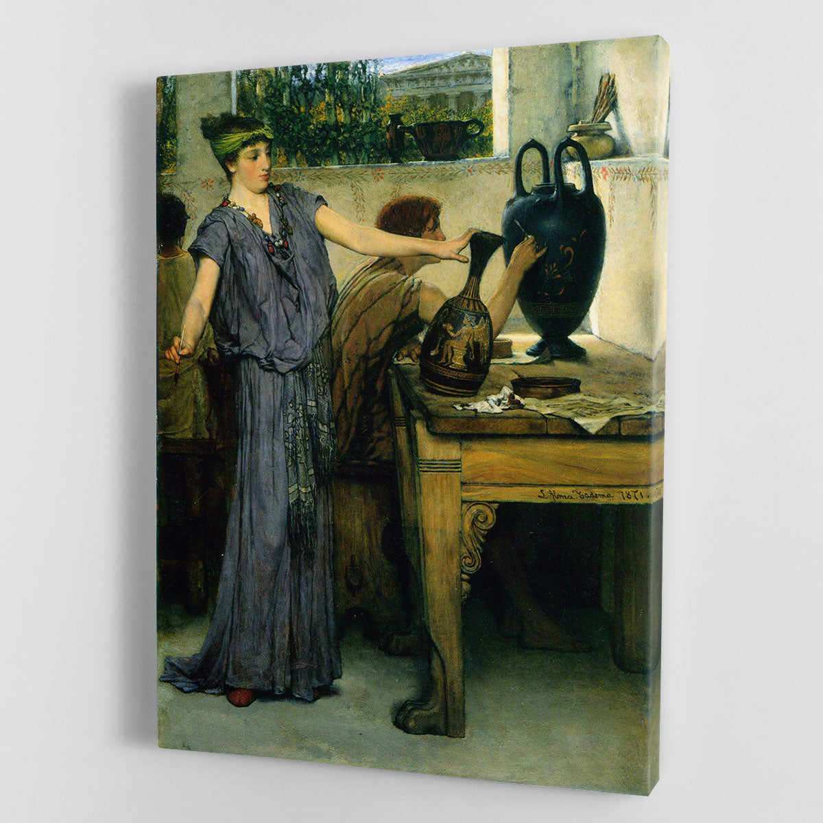 Pottery Painting by Alma Tadema Canvas Print or Poster - Canvas Art Rocks - 1