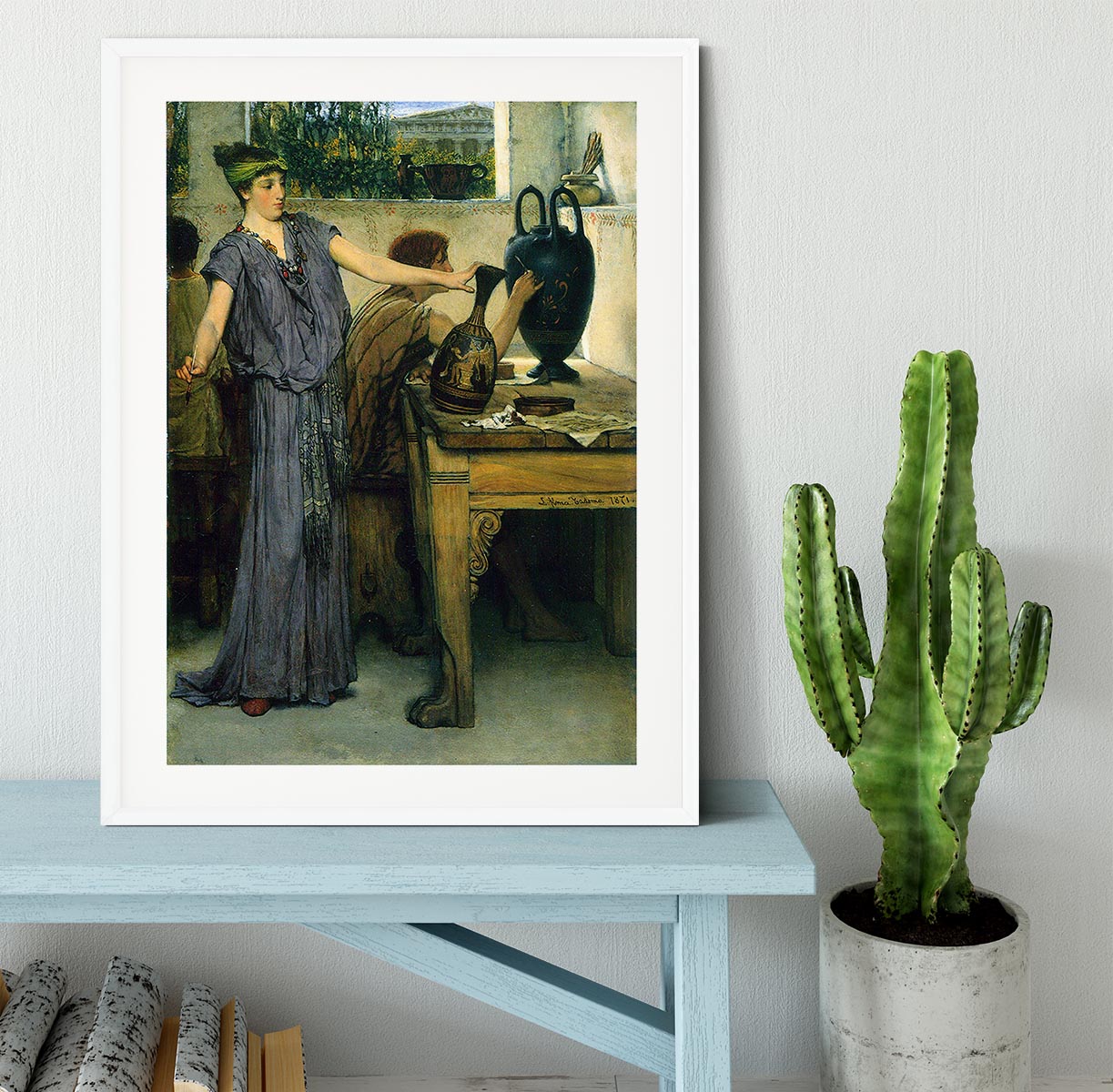 Pottery Painting by Alma Tadema Framed Print - Canvas Art Rocks - 5