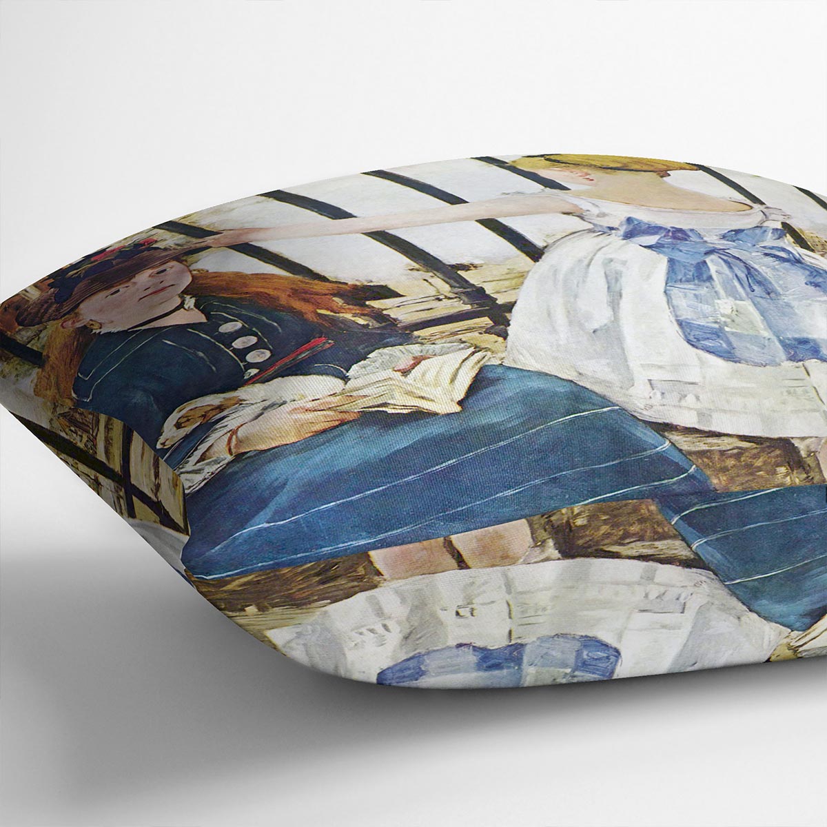 Railway by Manet Cushion