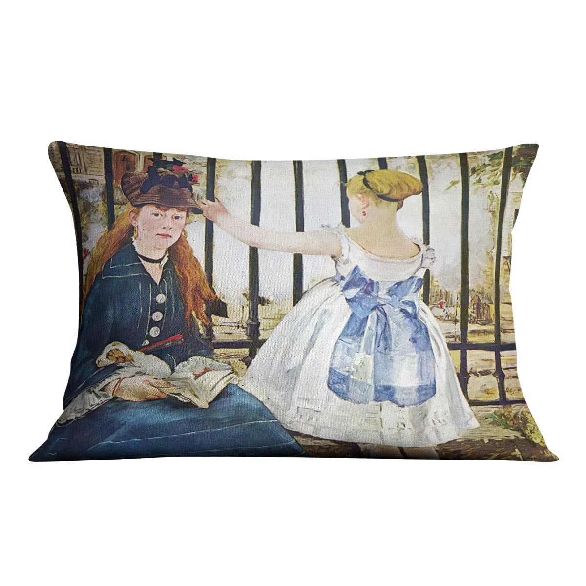 Railway by Manet Cushion