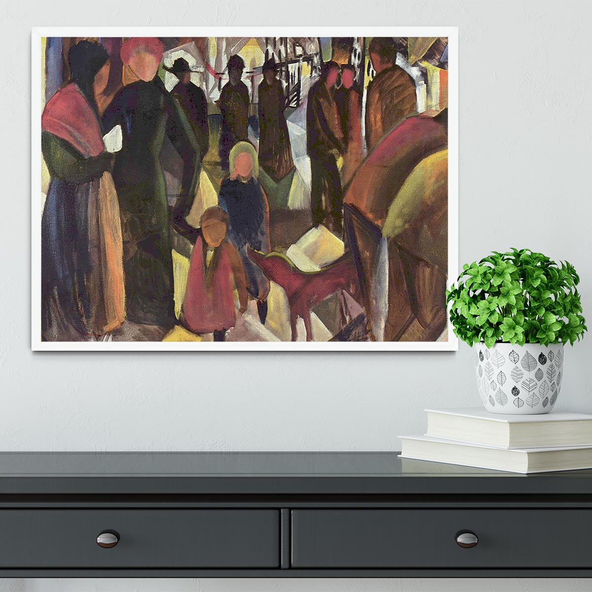 Resignation by Macke Framed Print - Canvas Art Rocks -6