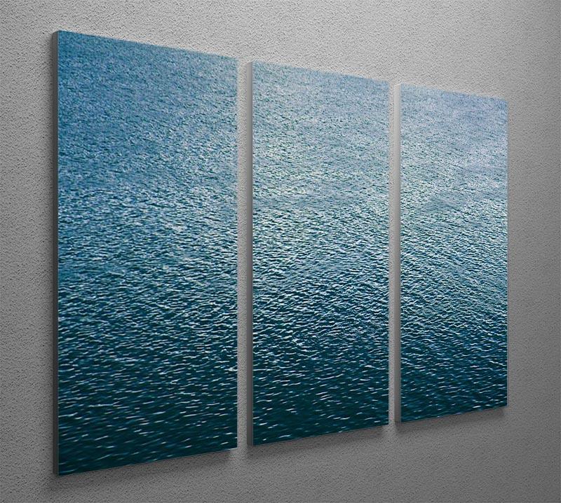 Ripple on blue water 3 Split Panel Canvas Print - Canvas Art Rocks - 2