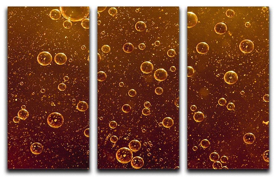 Rising orange bubbles 3 Split Panel Canvas Print - Canvas Art Rocks - 1