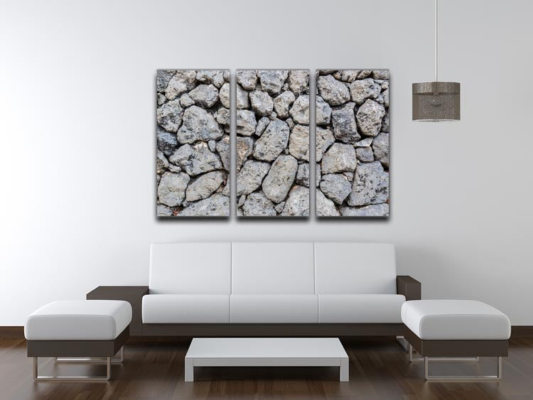 Rock wall texture 3 Split Panel Canvas Print - Canvas Art Rocks - 3