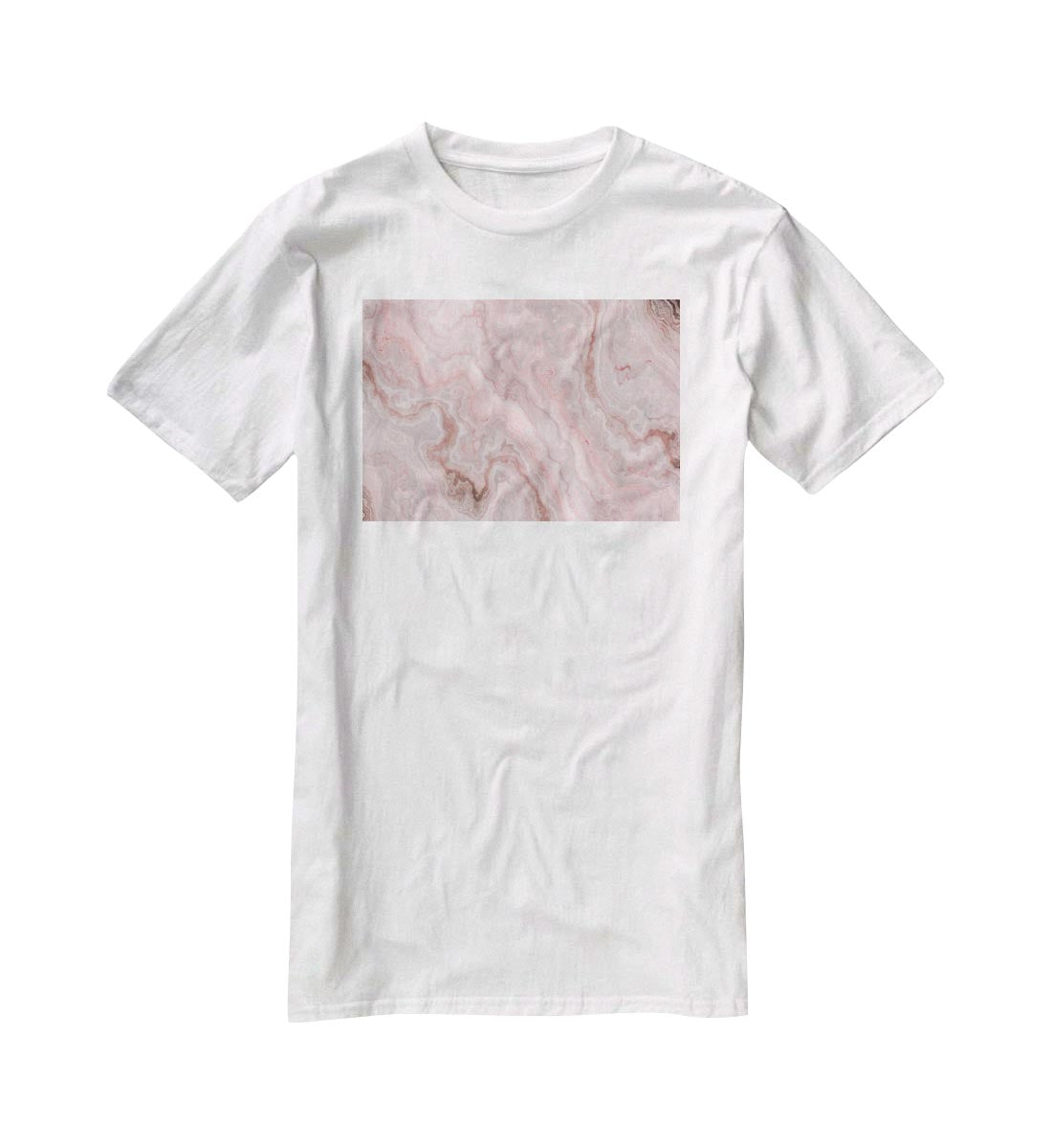 Rose Marble T-Shirt - Canvas Art Rocks - 5