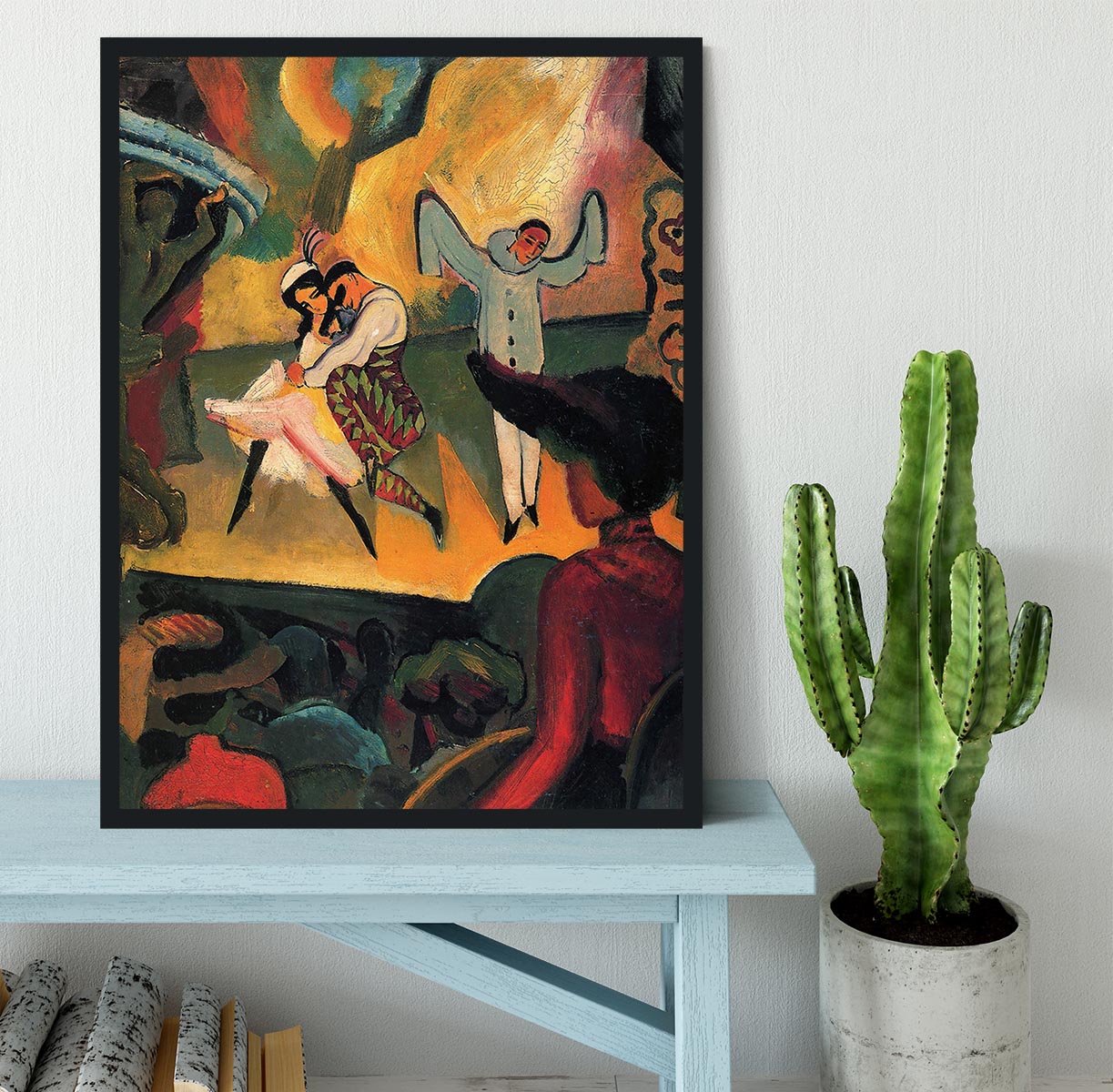 Russian ballet by Macke Framed Print - Canvas Art Rocks - 2