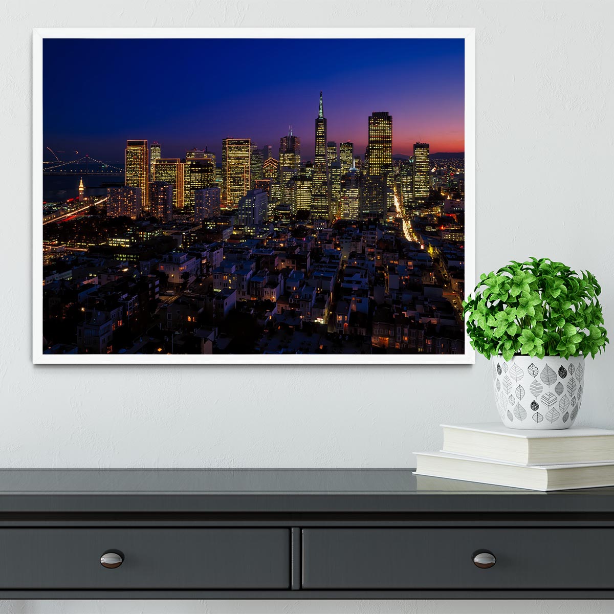 San Francisco Framed Print - Canvas Art Rocks -6