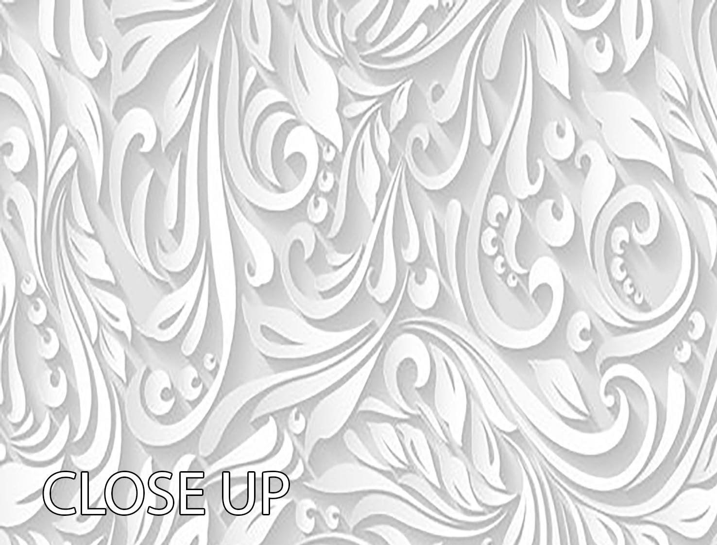 Seamless abstract white floral 3 Split Panel Canvas Print - Canvas Art Rocks - 3