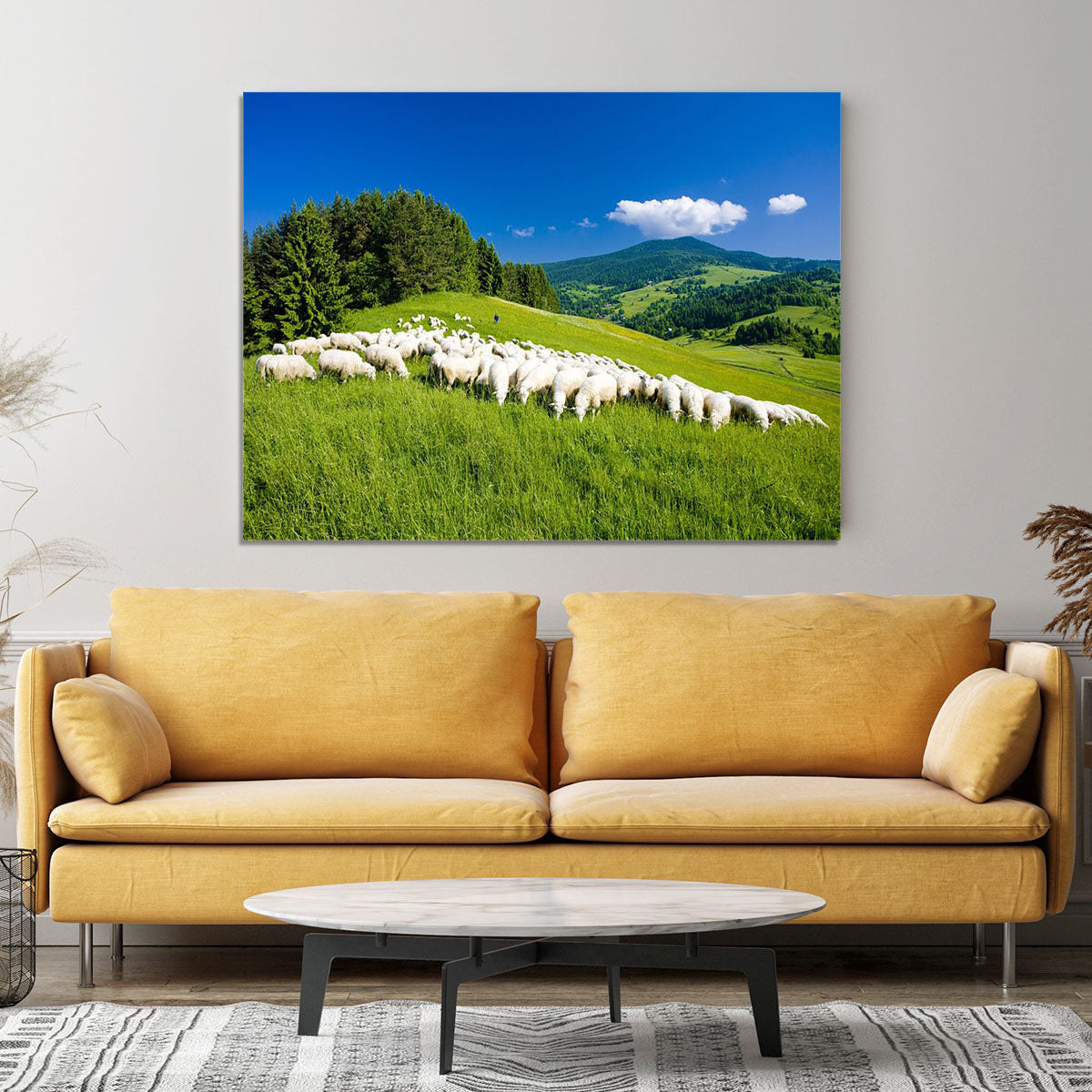 Sheep herds Canvas Print or Poster - Canvas Art Rocks - 4