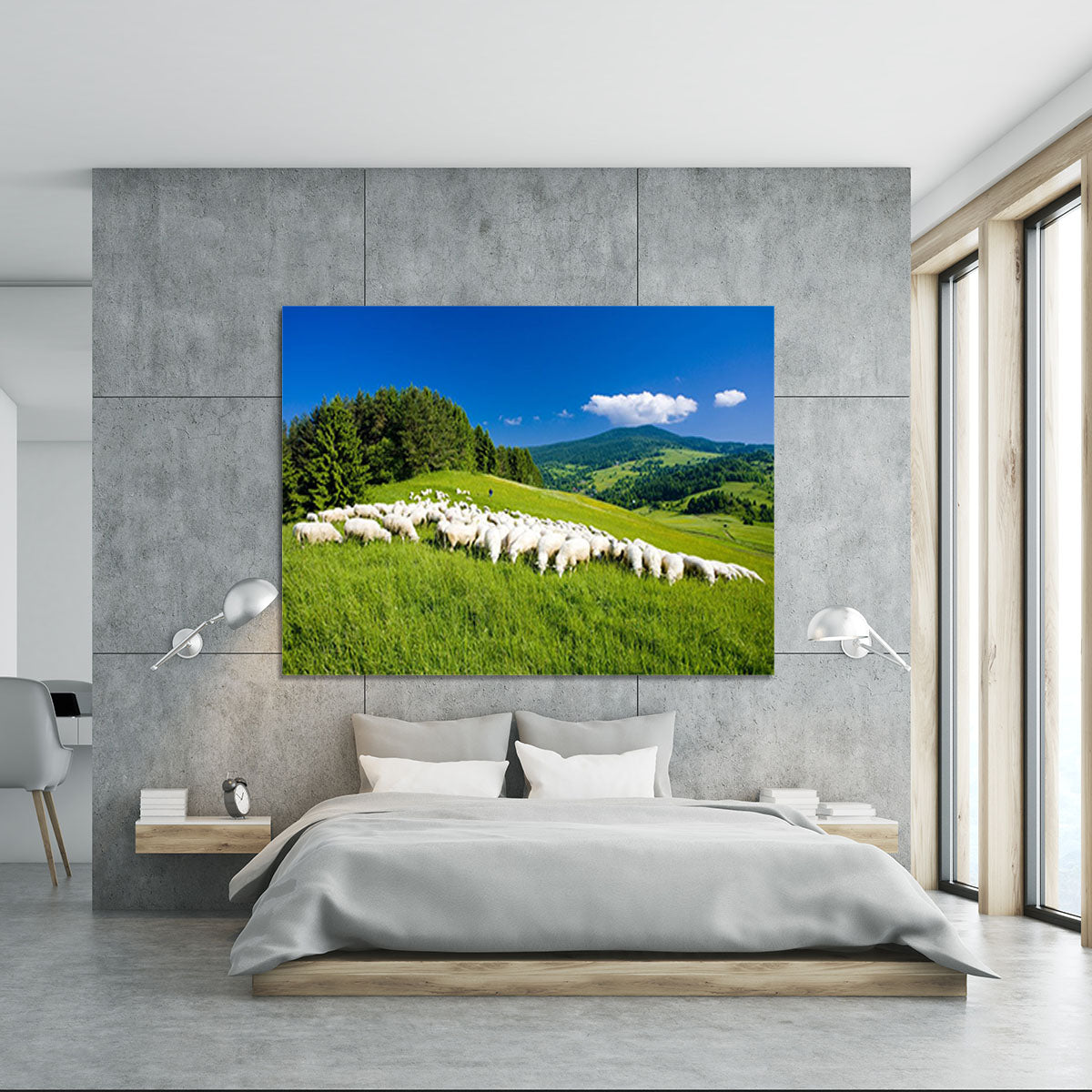 Sheep herds Canvas Print or Poster - Canvas Art Rocks - 5