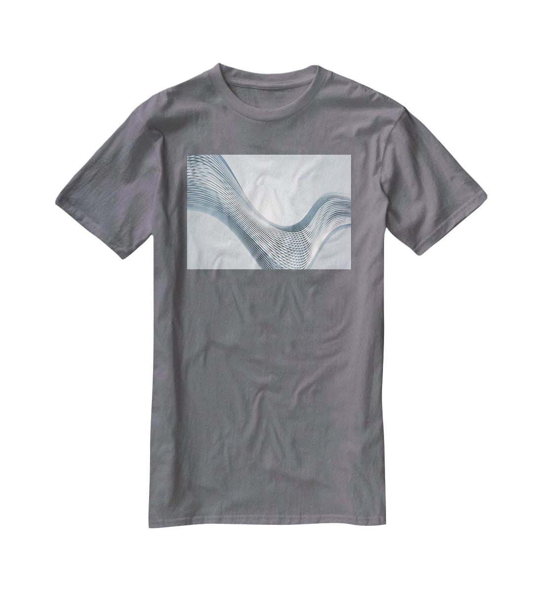 Silver Wave T-Shirt - Canvas Art Rocks - 3