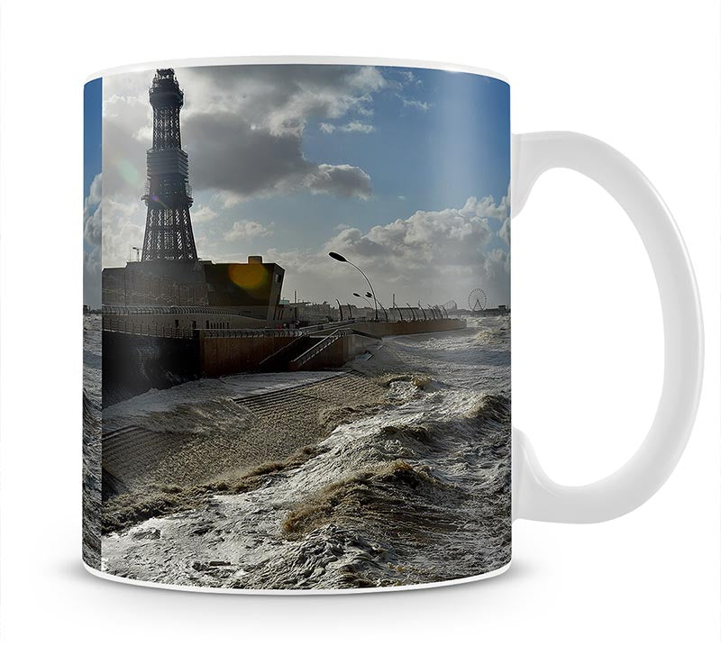 Stormy Blackpool Mug - Canvas Art Rocks - 1