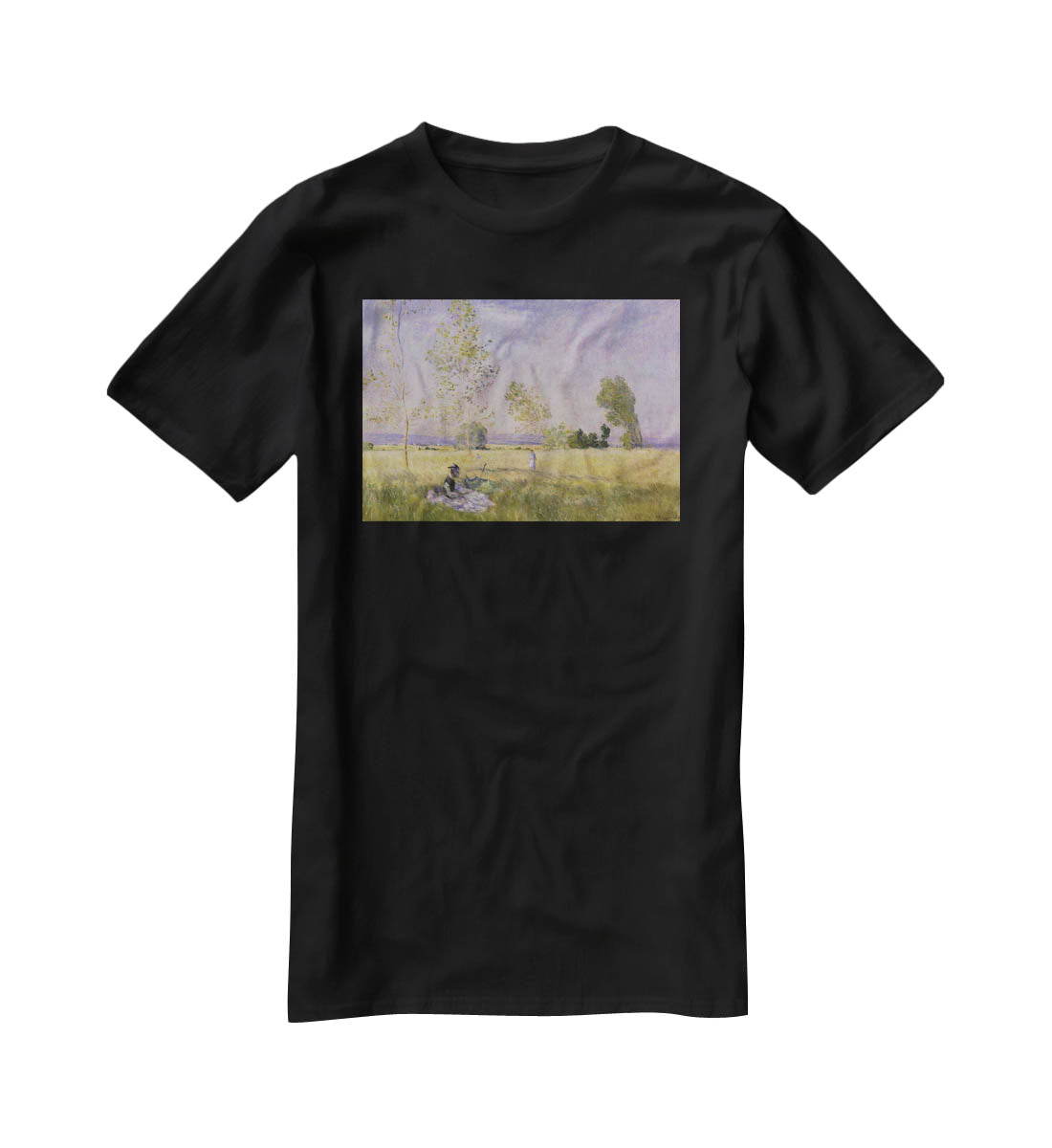 Summer by Monet T-Shirt - Canvas Art Rocks - 1