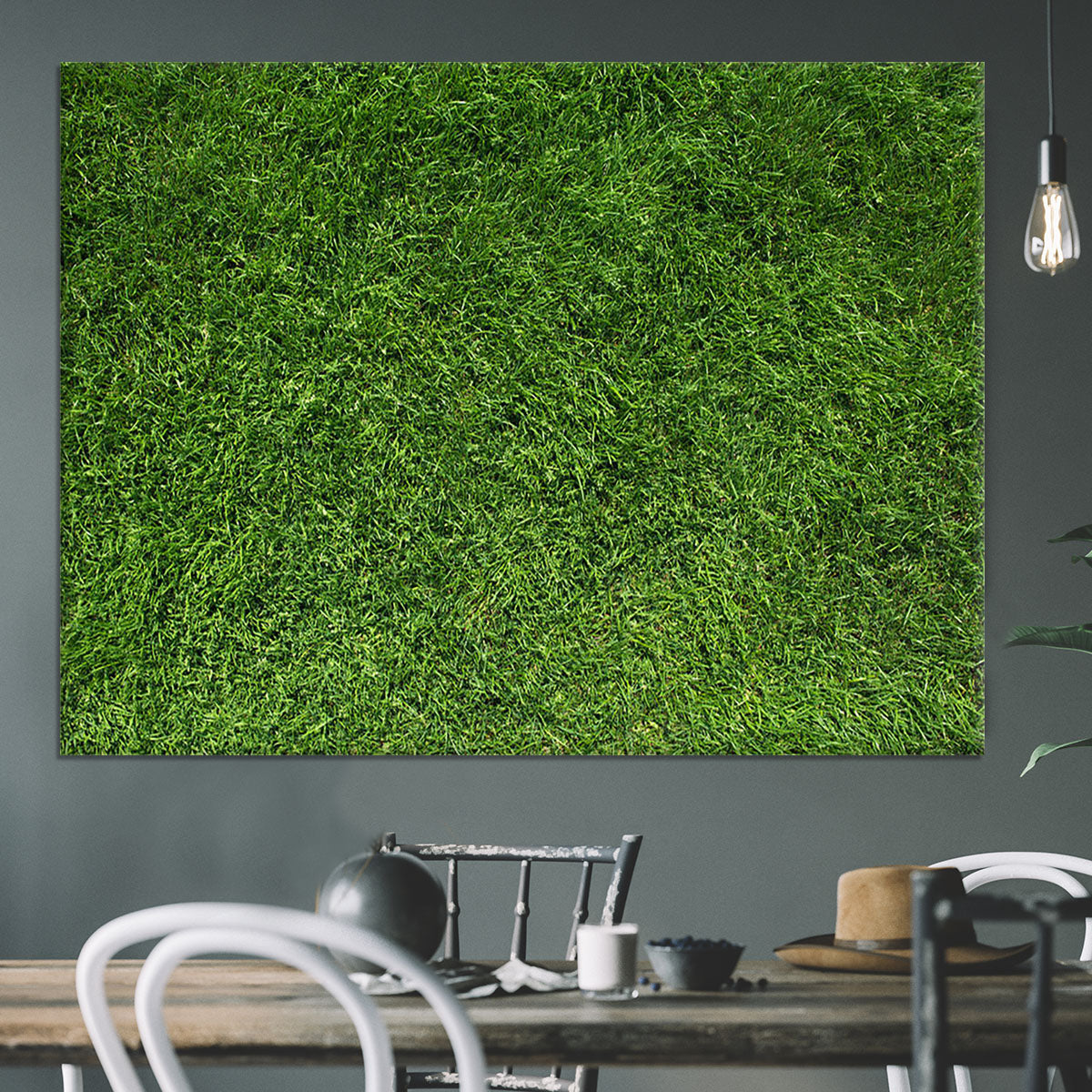 Texture of green grass Canvas Print or Poster - Canvas Art Rocks - 3