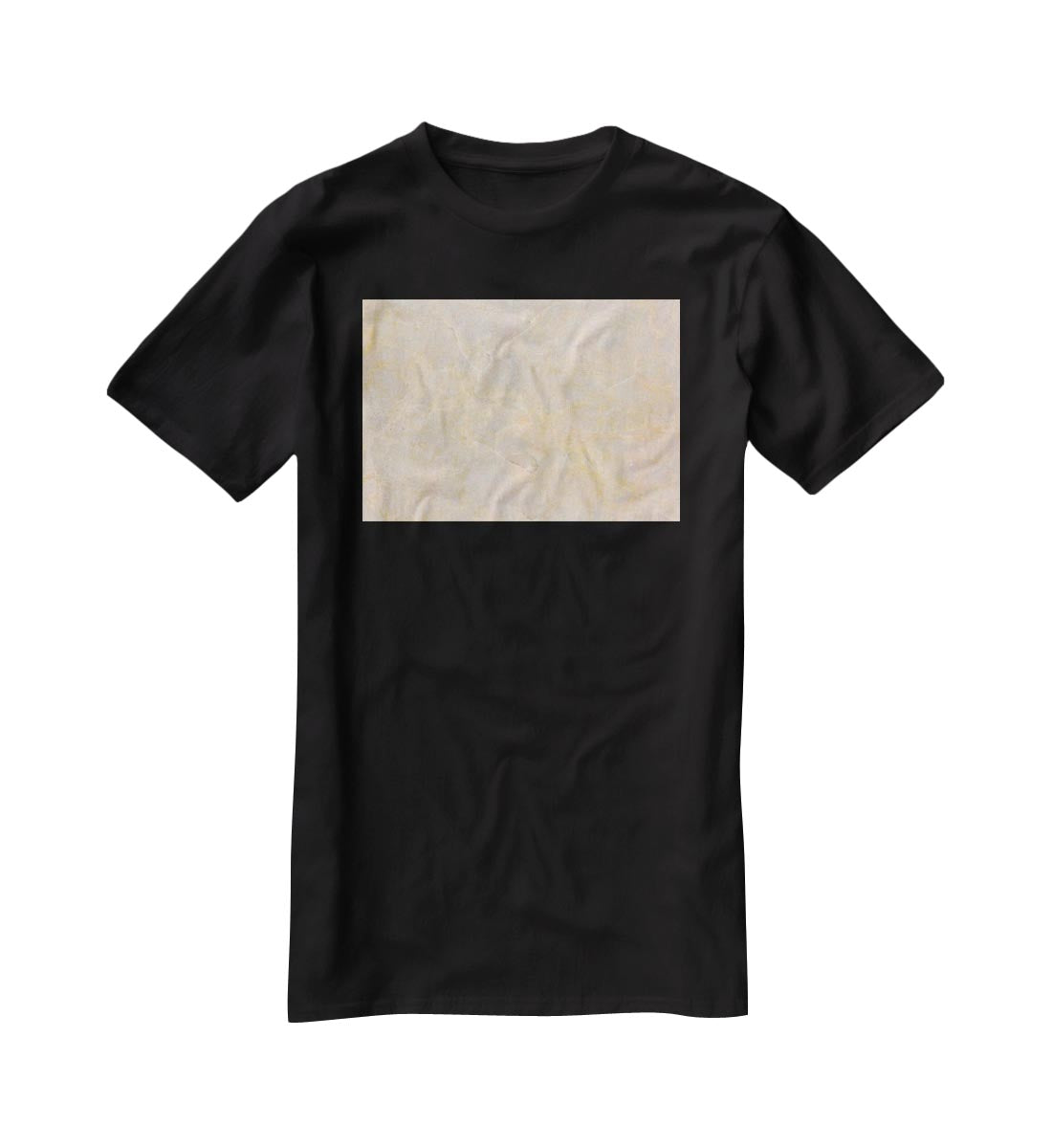 Textured Beige Marble T-Shirt - Canvas Art Rocks - 1