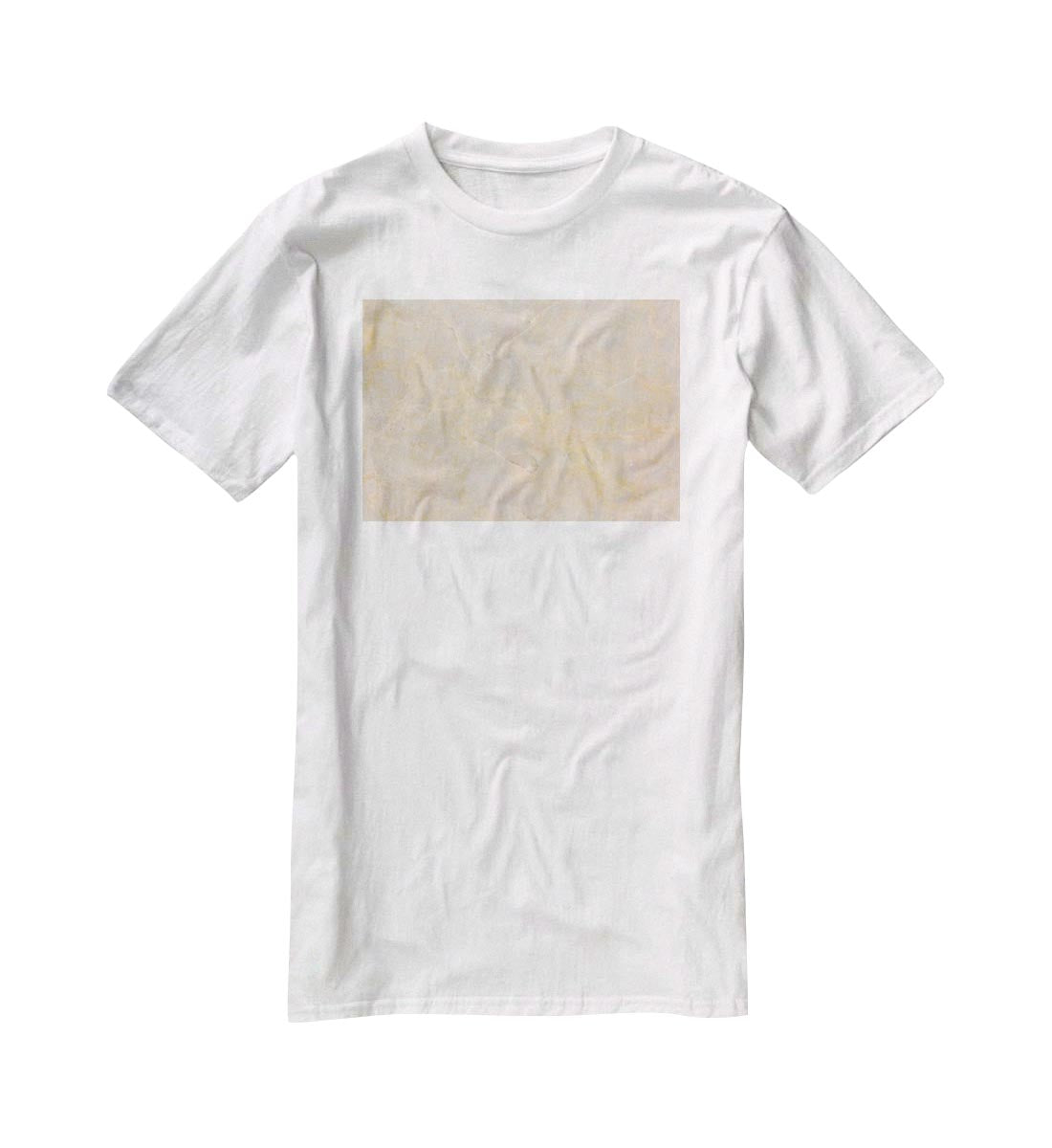 Textured Beige Marble T-Shirt - Canvas Art Rocks - 5