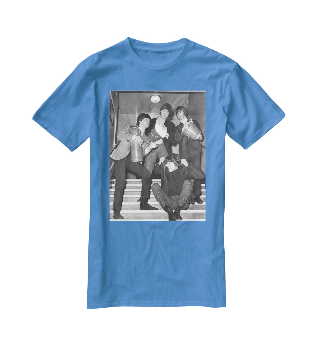The Beatles backstage at the Liverpool Empire T-Shirt - Canvas Art Rocks - 2